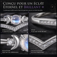 🌙 -50 % ! ✨ Bague vintage gothique en pierre de lune croissant – finition platine, sertissage à griffes en forme de V, pavé brillant et confort ergonomique – élégance mystique pour tous les jours 💍