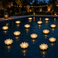 🪷 Économisez 50 % ! 💡 Lumières flottantes en forme de lotus – Étanches, à LED et prêtes à être mises dans un bassin