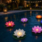 🪷 Économisez 50 % ! 💡 Lumières flottantes en forme de lotus – Étanches, à LED et prêtes à être mises dans un bassin