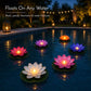 🪷 Économisez 50 % ! 💡 Lumières flottantes en forme de lotus – Étanches, à LED et prêtes à être mises dans un bassin