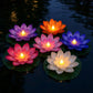 🪷 Économisez 50 % ! 💡 Lumières flottantes en forme de lotus – Étanches, à LED et prêtes à être mises dans un bassin