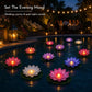 🪷 Économisez 50 % ! 💡 Lumières flottantes en forme de lotus – Étanches, à LED et prêtes à être mises dans un bassin
