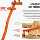 Multi-Angle Deck Straightener and Wood Board Adjuster Flooring Tool for Woodworking