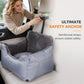 🐾 PROMO FLASH : 50% DE RÉDUCTION ! Siège Auto Rehausseur Semi-Fermé pour Animaux – Tissu Oxford 600D & Sangle de Sécurité Intégrée for des Voyages Confortables et Sereins 🚗🐶