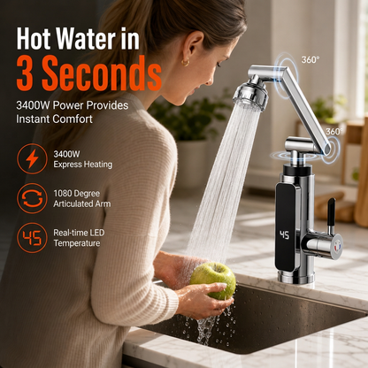 📢📢50% DE RÉDUCTION !! ⏰ Robinet Électrique Eau Chaude avec Affichage Numérique & Thermostat