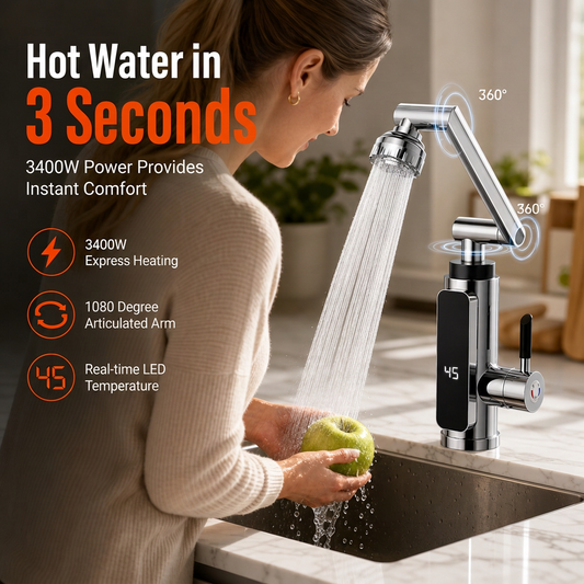 📢📢50% DE RÉDUCTION !! ⏰ Robinet Électrique Eau Chaude avec Affichage Numérique & Thermostat