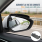 🚗👁️ Protège-Pluie pour Rétroviseur 2-en-1 – Miroir d'Angle Mort 360°, Vision Dégagée et Fixation par Clip