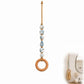 🧺🌸 Porte-serviette décoratif en perles – Perles en céramique, corde en jute et anneau en bois, une touche bohème et naturelle pour votre salle de bain ou cuisine 🏡