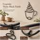 Creative Metal Coffee Cup Wall Art 20.3cm Height Hanging Iron Decor for Home Cafe Indoor Wall Decoration