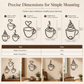 Creative Metal Coffee Cup Wall Art 20.3cm Height Hanging Iron Decor for Home Cafe Indoor Wall Decoration
