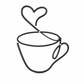 Creative Metal Coffee Cup Wall Art 20.3cm Height Hanging Iron Decor for Home Cafe Indoor Wall Decoration