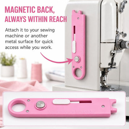 📢📢OFFRE LIMITÉE –50% !! 🧵 Enfile-Aiguille 2-en-1 Multifonction & Découseur – Enfilage Rapide, Découseur Intégré & Loupe Incorporée ✂️