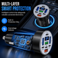 ⏳ Offre limitée –50% ⏰ Chargeur Voiture Rapide 40W 8-en-1 avec Affichage Tension Numérique – 4 USB & 4 PD 🚗⚡️