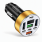 ⏳ Offre limitée –50% ⏰ Chargeur Voiture Rapide 40W 8-en-1 avec Affichage Tension Numérique – 4 USB & 4 PD 🚗⚡️