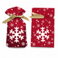 📢📢50% DE RÉDUCTION !! ⏰ Sachets Cadeaux de Noël à Cordon avec Ruban