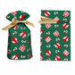 📢📢50% DE RÉDUCTION !! ⏰ Sachets Cadeaux de Noël à Cordon avec Ruban