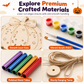 📢📢50% DE RÉDUCTION !! ⏰🎃 Halloween Wooden Pumpkin Craft Kit | DIY Wind Chime