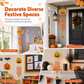 📢📢50% DE RÉDUCTION !! ⏰🎃 Halloween Wooden Pumpkin Craft Kit | DIY Wind Chime