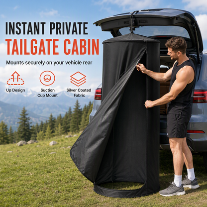 🏕️ OFFRE LIMITÉE –50% 🛁 Tente de Douche Arrière Portable pour Voiture – Installation Rapide, Intimité en Camping