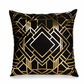📢📢50% DE RÉDUCTION !! ⏰ Housse de Coussin Style Européen Classique À Dorure 45x45cm – Décoration Canapé (Coussin Non Inclus)