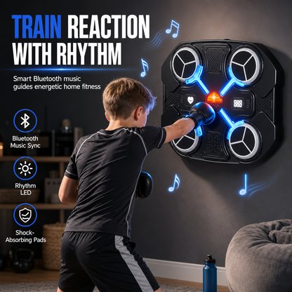 📢📢50% DE RÉDUCTION !! ⏰Cible de Boxe Musicale Electronique pour Enfants - Entrainement au Rythme, Fitness Maison et Anti-Stress