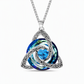 ⏳Spécial à durée limitée⏰Pendentif nœud celtique pierre de naissance – Collier femme symbolique
