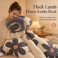 Warm Lamb Fleece and Aloe Cotton Winter Comforter Fleece Lined Quilt Insert with Dark Floral Pattern