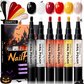 🎃 LIMITED-TIME 50% OFF! ✨ Quick-Dry Halloween Nail Polish Pen Set – Water-Based, Odor-Free, Precise Nail Art 💅