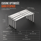 🛒 Offre limitée : –50 % ! 🍽️ Étagère de cuisine extensible en inox – Fini les plans de travail encombrés et les placards en désordre – Rails ajustables, gain de place vertical, anti-rouille – Idéal pour tiroirs standard 🔧