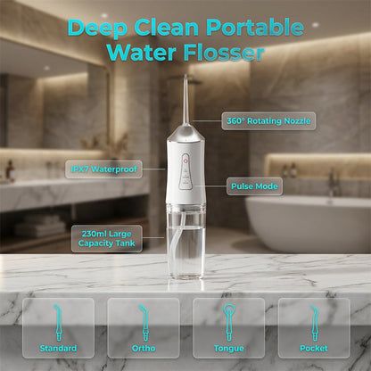 ⏳ Offre limitée −50% ⏰ Hydropulseur Dentaire Portable Sans Fil