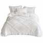 🛏Parure de Lit Princesse à Volants – Coton Lavé Doux, Style Français