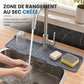 💧 Tapis de protection anti-éclaboussures pour robinet en silicone alimentaire – Découpable et épaissi, tapis d'écoulement incliné | Plus d'éclaboussures ni de plans de travail mouillés