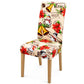 Housse de chaise élastique de Noël, housse complète extensible pour chaises de salle à manger à dossier haut