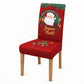 Housse de chaise élastique de Noël, housse complète extensible pour chaises de salle à manger à dossier haut