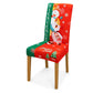 Housse de chaise élastique de Noël, housse complète extensible pour chaises de salle à manger à dossier haut