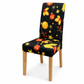 Housse de chaise élastique de Noël, housse complète extensible pour chaises de salle à manger à dossier haut