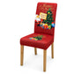 Housse de chaise élastique de Noël, housse complète extensible pour chaises de salle à manger à dossier haut