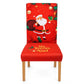 Housse de chaise élastique de Noël, housse complète extensible pour chaises de salle à manger à dossier haut