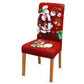 Housse de chaise élastique de Noël, housse complète extensible pour chaises de salle à manger à dossier haut