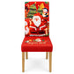 Housse de chaise élastique de Noël, housse complète extensible pour chaises de salle à manger à dossier haut