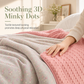 Lightweight Summer Cool Quilt with Soybean Fiber Filling and Textured Dot Fabric Machine Washable Air Conditioning Blanket for Adults and Kids