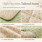 Lightweight Summer Cool Quilt with Soybean Fiber Filling and Textured Dot Fabric Machine Washable Air Conditioning Blanket for Adults and Kids