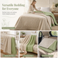 Lightweight Summer Cool Quilt with Soybean Fiber Filling and Textured Dot Fabric Machine Washable Air Conditioning Blanket for Adults and Kids