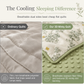 Lightweight Summer Cool Quilt with Soybean Fiber Filling and Textured Dot Fabric Machine Washable Air Conditioning Blanket for Adults and Kids