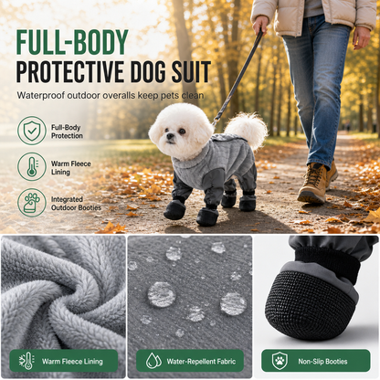 🐾 PROMO FLASH : 50% DE RÉDUCTION ! Combinaison Intégrale Imperméable pour Chien – Protection 4 Pattes Anti-Boue, Doublure Polaire Chaude & Ouverture pour Laisse for des Promenades Sèches et Propres Toute l'Année 🌧️✨