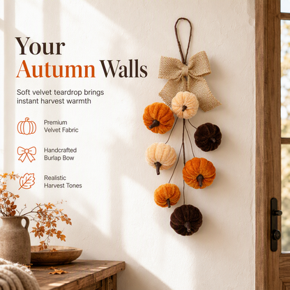 📢 Spécial Halloween ! 🎃 Décoration suspendue citrouille avec nœud, pour une touche adorablement effrayante sur portes, murs et fêtes 👻