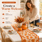 ⏳ Offre limitée −50% ⏰ Set Chemin de Table & Sets de Table Dentelle Feuilles d’Érable Automne