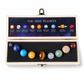 🌌 Natural Crystal Spheres Solar System Planets Set with Wooden Gift Box Mineral Specimens for Science Education Desk Decor