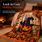 🎃 −50% ! ✨ Plaid Flanelle Halloween Tête de Mort Rétro – Douceur Veloutée Moelleuse, Impression Numérique Effrayante & Bords Double Couture – Chaleur & Confort Maison & Sieste 🛋️
