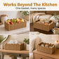 ⏳🔥LIMITED-TIME 50% OFF! ⏰Woven Storage Basket with Wooden Handles📦